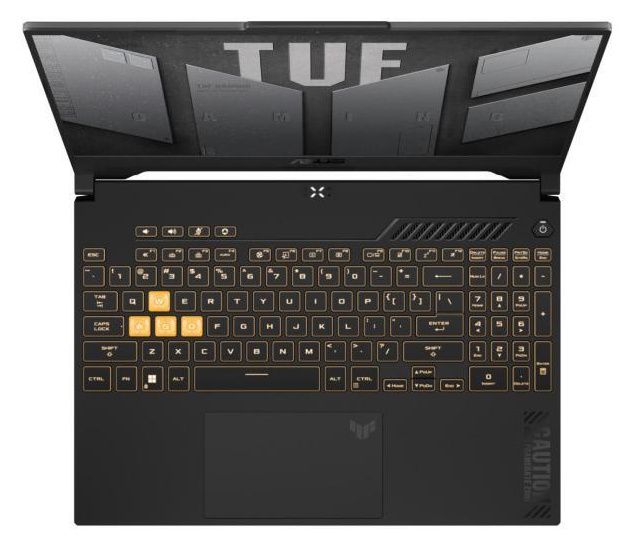 ASUS TUF Gaming F15 FX507VV-WS74, Keyboard and palm-rest view
